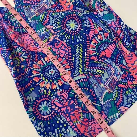 Lilly Pulitzer || Dusk Silk Tank Top No Prob Llama XS - Picture 6 of 8